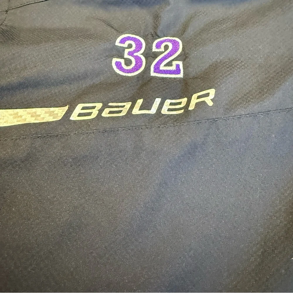 Bauer Charcoal and Light Gray Brahmas Hockey‎ Jacket Size Large